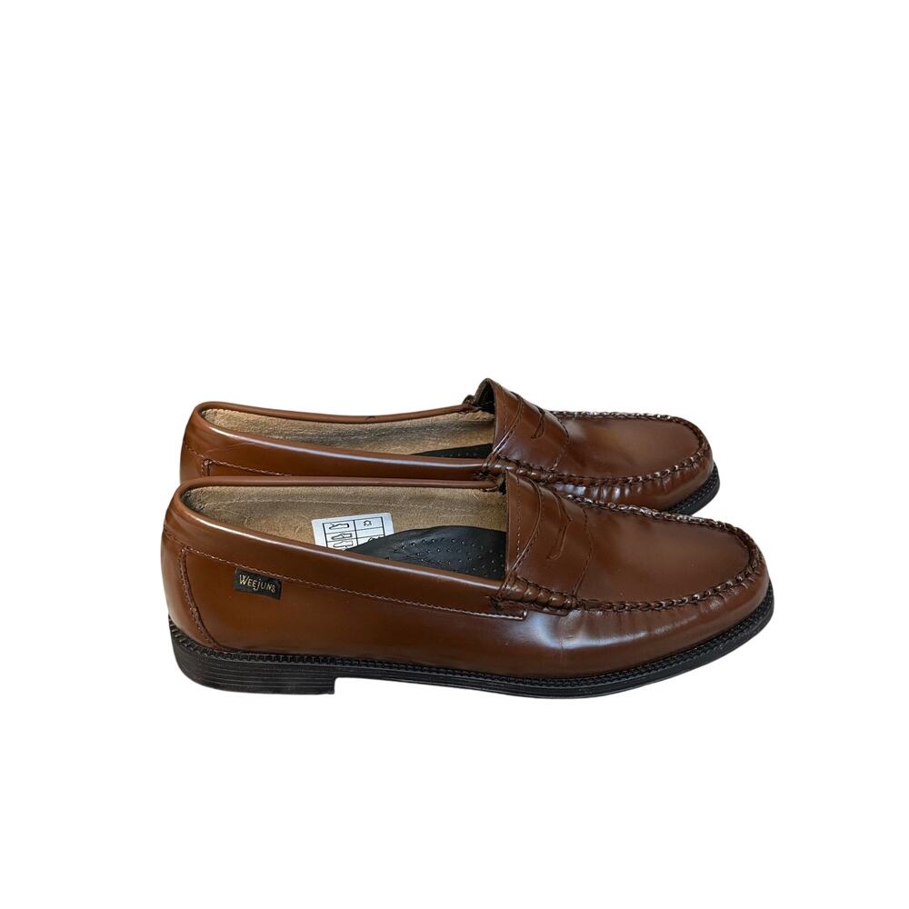 G.H. Bass Weejuns Penny Loafers Brown Leather Slip-On Shoe Women’s 9.5 Men 7.5